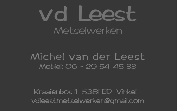 Van der Leest Metselwerken